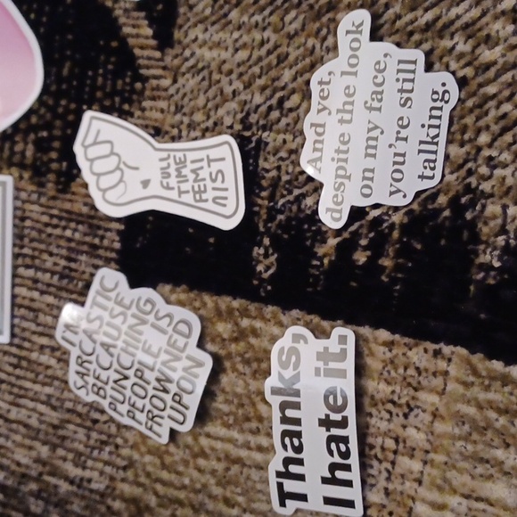 $4 Add-on New Colorful "Rude" Stickers - Set Of 30 - Picture 8 of 9